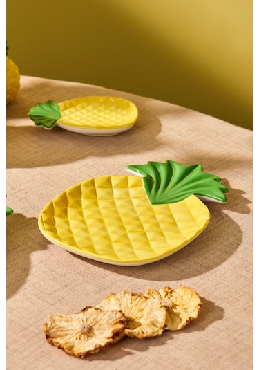 Karaca Pineapple Pasta Tabağı 22 Cm Sarı