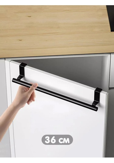 Kastly Kapı İçin Havlu Askı Düzenleyici Mutfak Rafı 151854301 Siyah