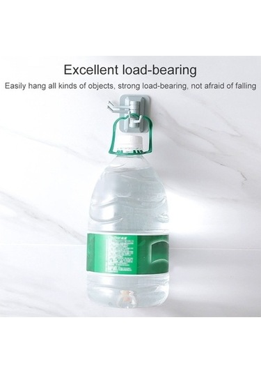 Tongxida Viskon Rafı Kanca İzsiz Güçlü Duvar Döner Deliksiz Banyo Adet 10 Fi Mavi Mavi