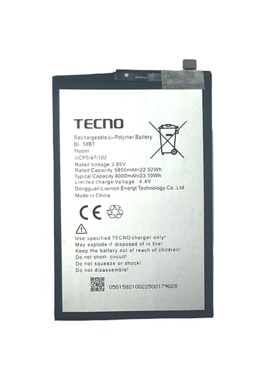 Tecno Pova Bl-58bt Batarya