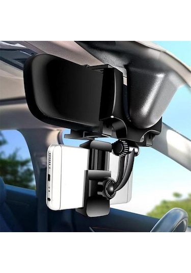 Araç İçi Dikiz Aynaya Takılan Telefon Tutucu Otomobil İçi Telefon Çok Renkli