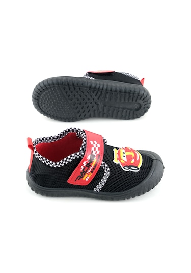 Gezer Yazlık Erkek Çocuk Rahat Taban Cırt Cırtlı Ayarlanabilir Keten Ev Okul Kreş Günlük Ayakkabı Siyah