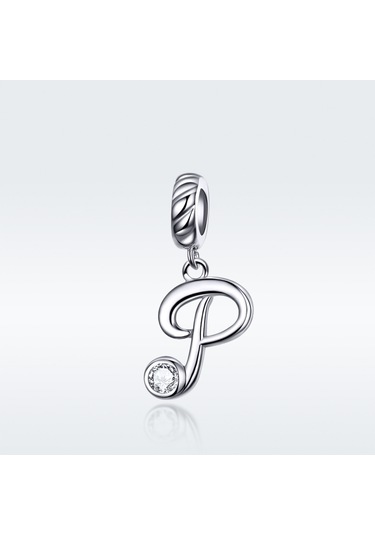 S925 Ayar Gümüş Kolye, Stil: P Çok Renkli