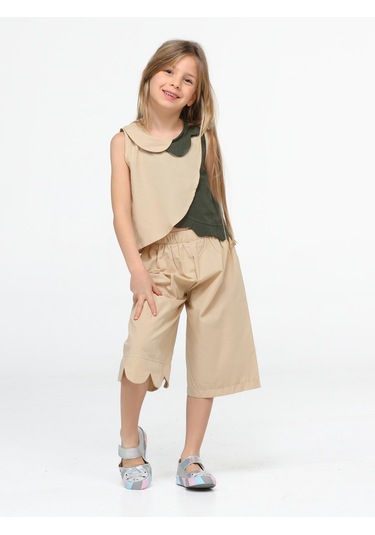 Dream Kız Çocuk Kapri Takım-bej Bej
