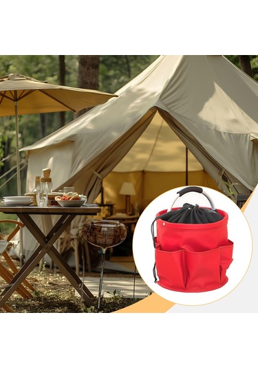 Suntek Ev, Bahçe, Seyahat Ve Diğer Amaçlar İçin Kulplu Kırmızı