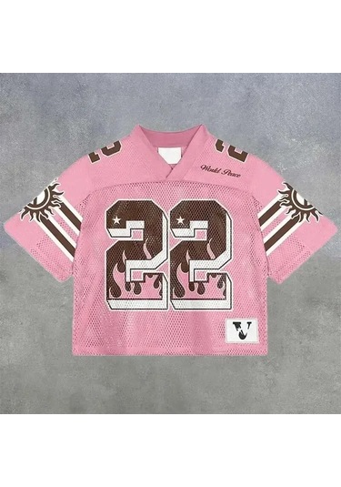 Snapbuy 2025 Y2k Retro Amerikan Futbol Forması Nefes Alan Streetwear Tişörtyellowerkek Yellow