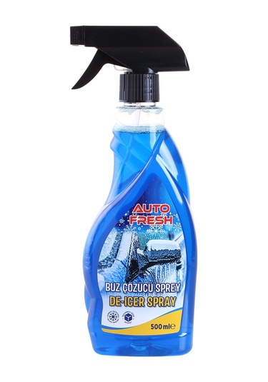 Autofresh Araç Buz Çözücü Sprey Araba Cam Kaporta Buzlanma Önleyici 500 Ml