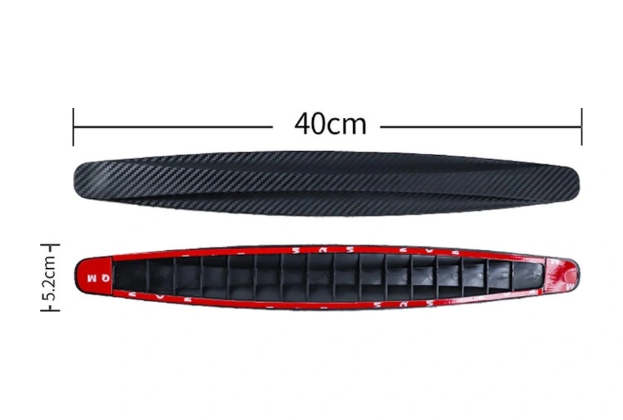 Araba Tampon Koruyucu Karbon Desenli Siyah Beyaz 4490