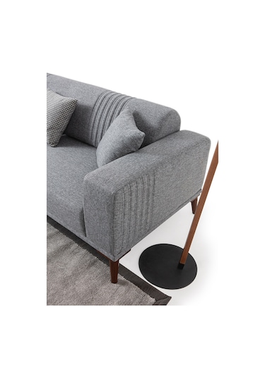Regnar 3'lü Koltuk Gri Gri