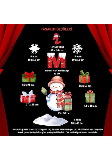 Mutlu Yıllar Okul Pano Süsü