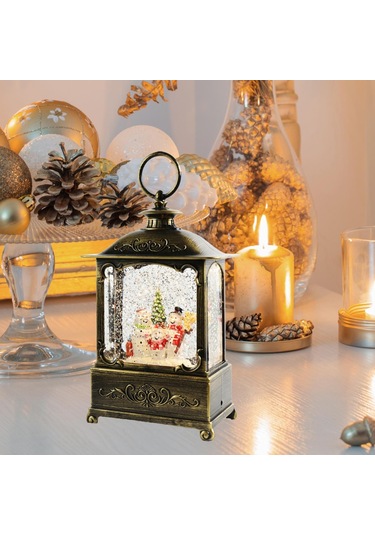 Suntek Işıltılı Noel Müzik Kutusu Fener Noel Süsleme Ev