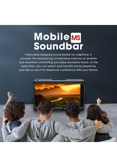 Yifomall Bluedio Ms Kablosuz Entegre Hoparlör - Telefon Tutucu Fonksiyonlu, 6 Saat Çalışma Süresi, Siyah Ses Entegresi