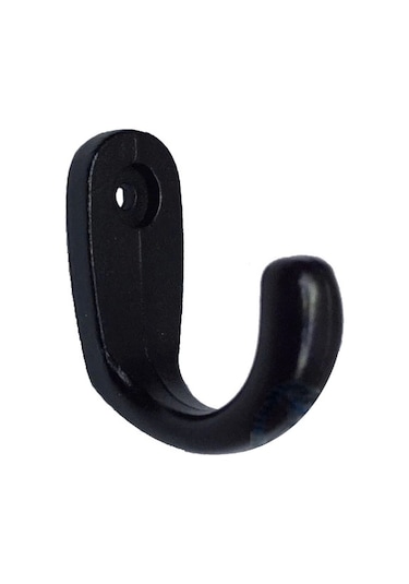 Büyük Tekli Fincan Askı, Dekor Askısı - Siyah, 12x23x30 Mm Çok Renkli