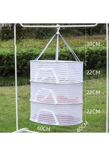 Novahub Suntek 3-katlı Kurutma Ağı, 40x60cm Balık-sebze Netleştirme