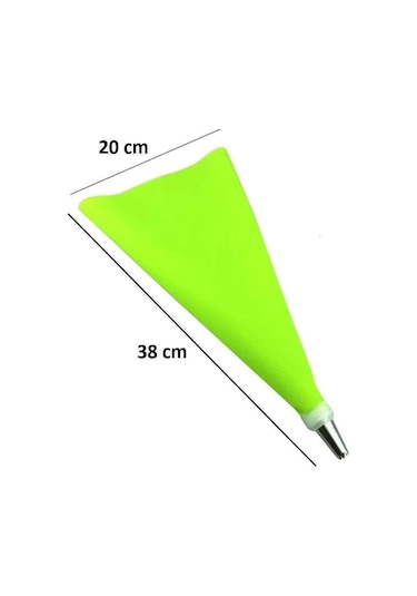 3b Trend Krema Sıkma Torbası 7 Çelik Uç + Silikon Torba Krema Pompası