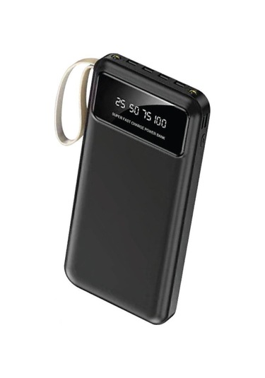 4 Çıkışlı Digital Göstergeli Fenerli 10.000 Mah Powerbank