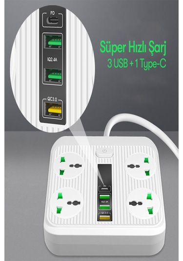 Qpen Sc05 8in1 Priz Dönüştürücü