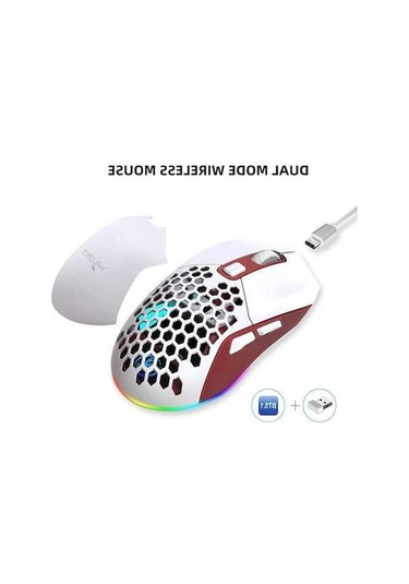 Dancemonkey Çift Modlu Kablosuz, Hafif Tasarım, Rgb Aydınlatmalı, 4800dpi Oyun Faresi Diğer