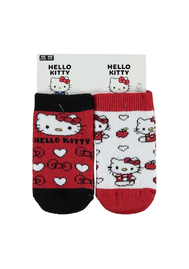 Hello Kitty Havlu 0-24 Ay Bebek Kız Çorap Set - Standart 12 Ay Çok Renkli