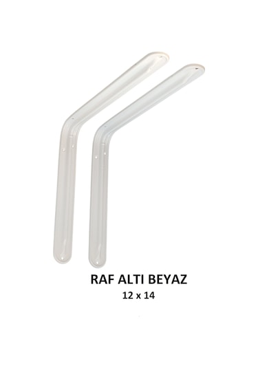 Metal Boyalı Lüx Beyaz Raf Altı 12x14 - (2 Adet)