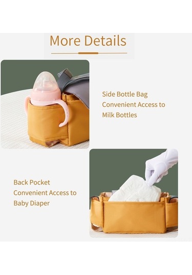 Didadodo Xindoker Pratik Bebek Çantası - İç Bölmeli Kahverengi, Su Geçirmez Kahverengi