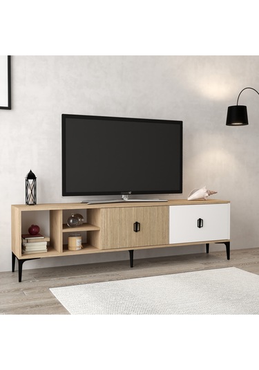 3806 Era Tv Ünitesi 180 Cm 2 Kapaklı Raflı Sepet - Beyaz - Yunus Tv Sehpası Beyaz - Yunus - Sepet Çok Renkli 3806 Era Tv Ünitesi 180 Cm 2 Kapaklı Raflı Sepet - Beyaz - Yunus Tv Sehpası Beyaz - Yunus - Sepet Çok Renkli