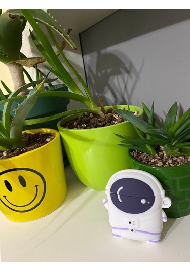 Iphone Pro/pro2 Nesil Uyumlu Koruyucu Bluetooth Kulaklık Kılıfı Figürlü Astronot Airpods Pro/pro2 Nesil