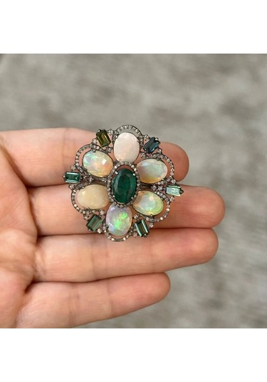 Allahverdi Türkmen Zümrüt Opal Yüzük 131