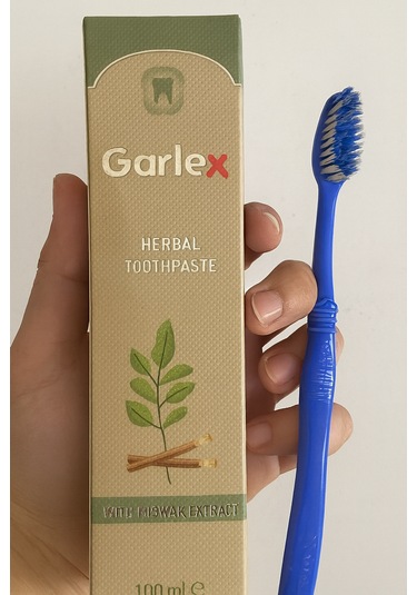 Garlex Bitkisel Diş Macunu, Organik Doğal,misvak Özlü Beyazlık