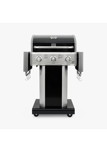 Kenmore Gazlı Barbekü 3 Ocaklı Siyah - Metal Siyah Çelik