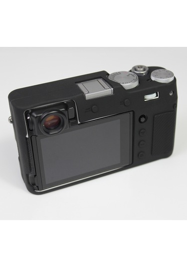 Cbtx Fujifilm X100v Uyumlu Şok Geçirmez Silikon Koruyucu Kamera Kılıfı - Siyah