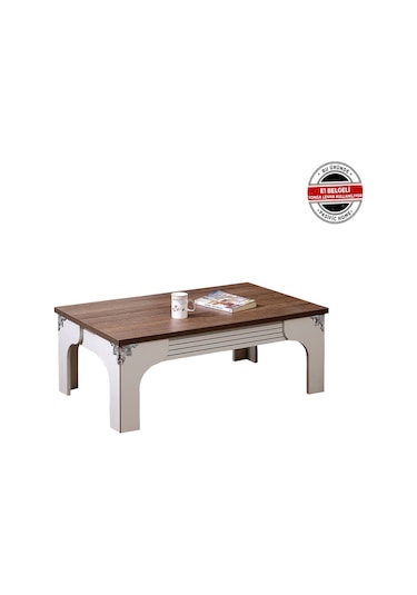 Gazel Orta Sehpa Beyaz/ Dikdörtgen Orta Sehpa