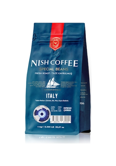 Nish Kahve Italy Espresso Kahve 1000 G