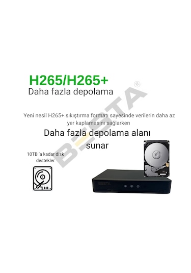 Arna 6 Dış Kameralı 2 Mp 3.6mm 320 Gb Hdd Dahil Güvenlik Seti