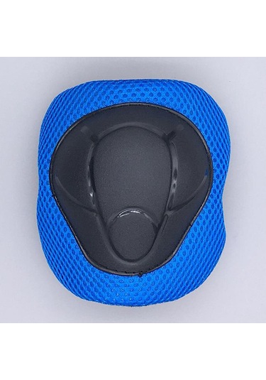 Suntek Çocuklar Kaykay Bisiklet Koruyucu Dişli Kıyafet Diz Mavi