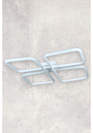 Specula Beyaz Renk Mutfak - Salon Beyaz Ledli Avize Beyaz