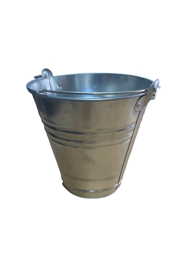 Mobilreyon Metal Galvanizli Su Kum Kovası, 10 Litre Kova- 6 Adet