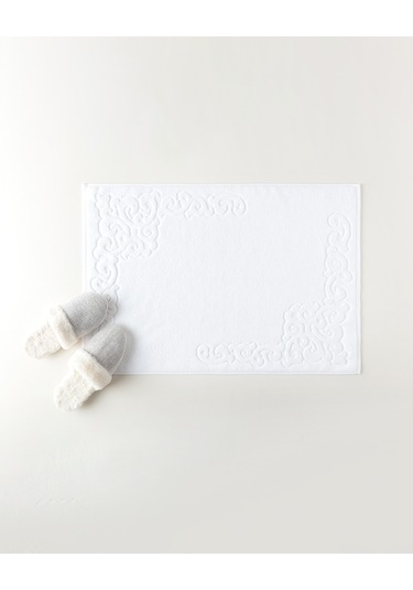 Orlena %100 Pamuk Ayak Havlusu - Antrasit - 50x70 Cm Hvlu0000000222 Gri