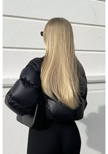 Caş Dekorasyon Isıya Dayanıklı Yıkanabilir Yarımay Çıtçıt Saç -16 -bal Köpüğü- Düz-60 Cm- 110 Gr Bal Köpüğü