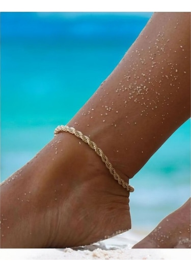 Feron Accessories Burgulu Zincir Halhal Gold