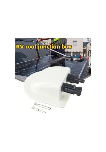 Trendooze Cloud011 Dayanıklı Çift Delikli Abs Fotovoltaik Rv Bağlantı Kutusu Siyah Su Geçirmez Kilitli Mekanizma Siyah