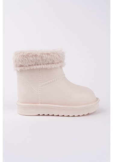 Muggo Frigus Çocuk Kürklü Yağmur Ve Kar Botu Bej