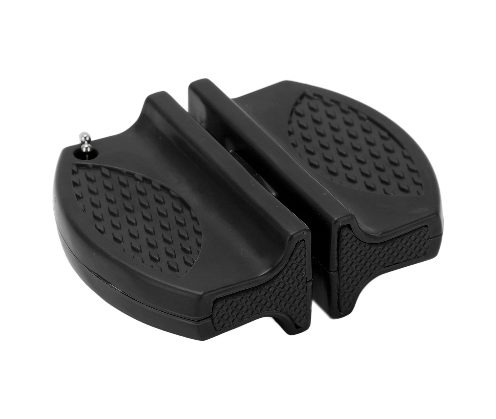 Shineyee Taşınabilir Mini Bıçak Taslağı - İki Yönlü Carbide Ve Seramik Uçaklı, Kaymazsız Kollü, Dış Mekan Ve Mutfak İçin Siyah