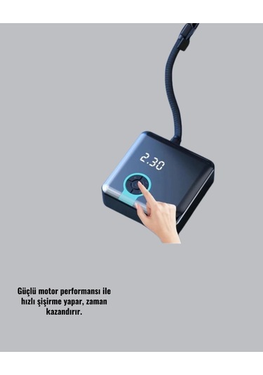 Bfs Dijital Ekranlı Taşınabilir Akıllı Araç Hava Kompresörü