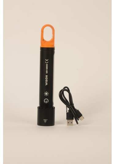 Wison Ws-3500 10 Watt 1500 Lümen Şarj Edilebilir Profesyonel Fener Siyah