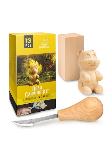 Beavercraft Dıy05 Ayı Figürü Ahşap Oyma Hobi Seti