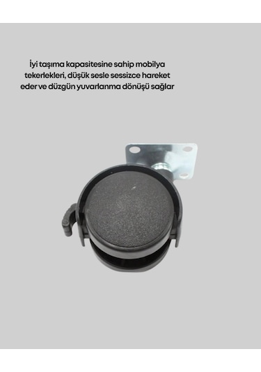Cosmotex 4 Cm Kilit Meizmalı Mobilya Ayağı Tekli Çok Renkli