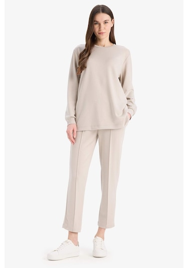 DeFacto Regular Fit Esnek Belli Cepli Basic Düz Pantolon E1954AX25SPBG802