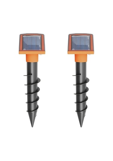 Willowhaven 2pcs-057-1 Solar Fare Ve Kemirgen Kovucu 6 Ses Dalgası İle Bahçe Çiftlik İçin