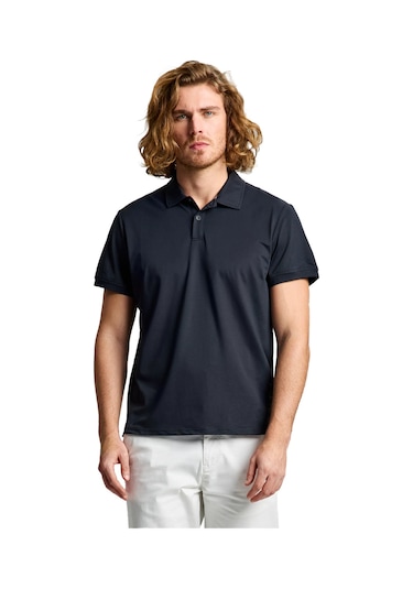 Slam Slam Tech Pique Polo Erkek Siyah Tişört W01 SIYAH